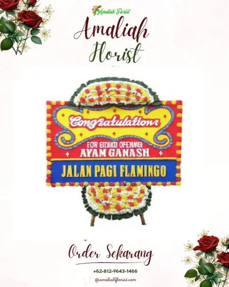 Sewa Papan Bunga Dufa Dufa